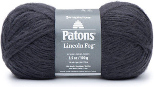 Patons Lincoln Fog Charcoal Wool Blend Knitting & Crochet Yarn Patons Lincoln Fog Charcoal Wool Blend Knitting & Crochet Yarn