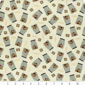 Henry Glass S Is For Sew Button Jars Cream Cotton Fabric By Yard Henry Glass S Is For Sew Button Jars Cream Cotton Fabric By Yard