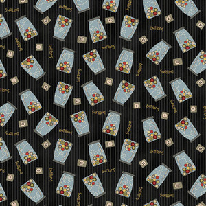 Henry Glass S Is For Sew Button Jars Black Cotton Fabric By Yard Henry Glass S Is For Sew Button Jars Black Cotton Fabric By Yard