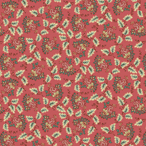 Henry Glass Lille Floral Leaf Pink Cotton Fabric By The Yard Henry Glass Lille Floral Leaf Pink Cotton Fabric By The Yard