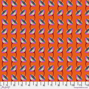 Free Spirit Anna Maria Horner Brave Bell Ringer Tangerine Cotton Fabric By The Yard