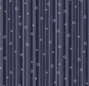 Stof Star Sprinkle Lines & Stars Blue Silver Cotton Fabric By The Yard Stof Star Sprinkle Lines & Stars Blue Silver Cotton Fabric By The Yard