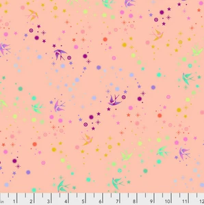 Free Spirit Tula Pink True Colors Fairy Dust Sherbert Cotton Fabric By Yd