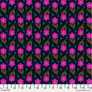 Free Spirit Anna Maria Horner Brave Giggle Indigo Cotton Fabric By The Yard