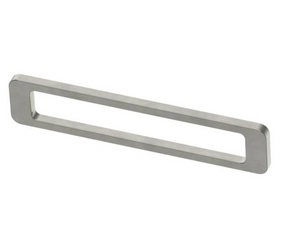 Liberty P39238C-SN  6 5/16" Curved Rectangle Cut Out Cabinet Drawer Pull Satin Nickel Finish Liberty P39238C-SN  6 5/16" Curved Rectangle Cut Out Cabinet Drawer Pull Satin Nickel Finish