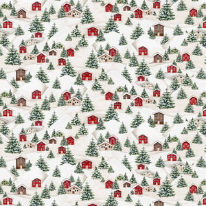 Blank Quilting Making Spirits Bright Snowy Village White Fabric By The Yard Blank Quilting Making Spirits Bright Snowy Village White Fabric By The Yard