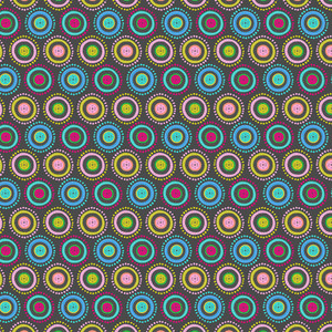 Blank Quilting Handmade With Love Pin  Circles Charcoal Cotton Fabric By The Yard Blank Quilting Handmade With Love Pin  Circles Charcoal Cotton Fabric By The Yard