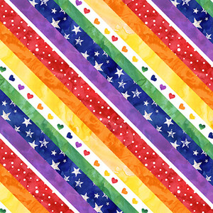 Blank Quilting Better Together Bias Stripe White Multi Cotton Fabric By The Yard Blank Quilting Better Together Bias Stripe White Multi Cotton Fabric By The Yard