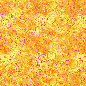 Blank Quilting Loca Linda II Circle Texture Orange Cotton Fabric By The Yard Blank Quilting Loca Linda II Circle Texture Orange Cotton Fabric By The Yard