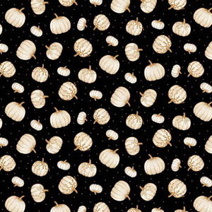Henry Glass Autumn Elegance Metallic Tossed Pumpkins Black Fabric By The Yard Henry Glass Autumn Elegance Metallic Tossed Pumpkins Black Fabric By The Yard