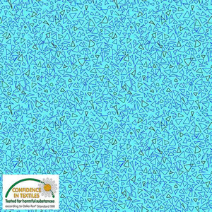 Stof European Quilting Best Bits Triangles Blue Cotton Fabric By The Yard Stof European Quilting Best Bits Triangles Blue Cotton Fabric By The Yard