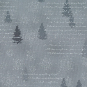 Stof Star Sprinkle Pinetree Text Grey Silver Cotton Fabric By The Yard Stof Star Sprinkle Pinetree Text Grey Silver Cotton Fabric By The Yard