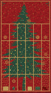 Stof Star Sprinkle Christmas Calendar Tree Red Gold Cotton Fabric By The Yard Stof Star Sprinkle Christmas Calendar Tree Red Gold Cotton Fabric By The Yard