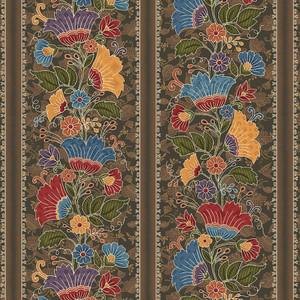 Blank Quilting Ashton Collection Floral Stripe Cocoa Cotton Fabric By The Yard Blank Quilting Ashton Collection Floral Stripe Cocoa Cotton Fabric By The Yard