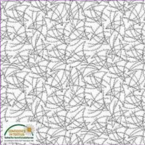 Stof Fillippa's Line Lines & Oblong Dots White Cotton Fabric By The Yard Stof Fillippa's Line Lines & Oblong Dots White Cotton Fabric By The Yard