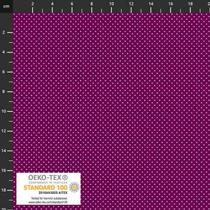 Stof European Essentials Small Dots Fuchsia Cotton Fabric By The Yard Stof European Essentials Small Dots Fuchsia Cotton Fabric By The Yard
