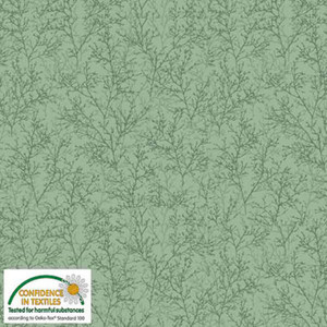 Stof European Colour Harmony Tree Branches Jade Cotton Fabric By The Yard Stof European Colour Harmony Tree Branches Jade Cotton Fabric By The Yard
