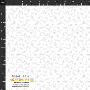 Stof European Colour Harmony Roses & Branches White Cotton Fabric By The Yard Stof European Colour Harmony Roses & Branches White Cotton Fabric By The Yard