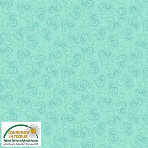 Stof European Colour Harmony Dotted Graphics Mint Cotton Fabric By The Yard Stof European Colour Harmony Dotted Graphics Mint Cotton Fabric By The Yard