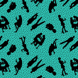 Blank Quilting Diners & Drive-Ins People Silhouettes Cotton Fabric By The Yard Blank Quilting Diners & Drive-Ins People Silhouettes Cotton Fabric By The Yard