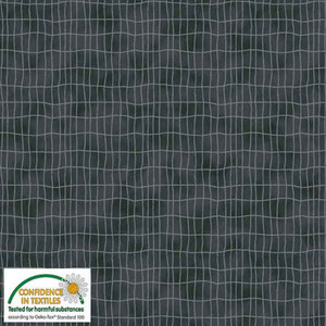 Stof Quilters Combination Grids Dk Grey Cotton Fabric By The Yard Stof Quilters Combination Grids Dk Grey Cotton Fabric By The Yard