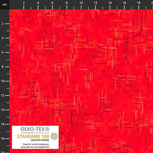 Stof European Colour Way Writing Red Cotton Quilting Fabric By The Yard Stof European Colour Way Writing Red Cotton Quilting Fabric By The Yard