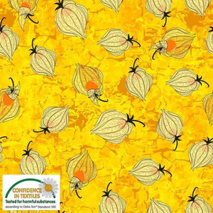 Stof European Colour Way Cherry Yellow Cotton Quilting Fabric By The Yard Stof European Colour Way Cherry Yellow Cotton Quilting Fabric By The Yard