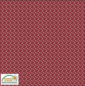 Stof European Nellie's Shirtings Bow Red Quilting Cotton Fabric By The Yard Stof European Nellie's Shirtings Bow Red Quilting Cotton Fabric By The Yard
