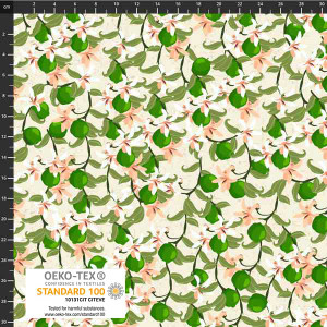Stof European Citronella Bloom Flowers Sand Quilting Cotton Fabric By The Yard Stof European Citronella Bloom Flowers Sand Quilting Cotton Fabric By The Yard
