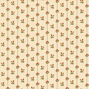 Henry Glass Hello Fall Bud Stripe Cream Cotton Fabric By The Yard Henry Glass Hello Fall Bud Stripe Cream Cotton Fabric By The Yard