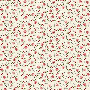 Henry Glass Winter Joy Mini Snowflake Toss Cream Fabric By The Yard Henry Glass Winter Joy Mini Snowflake Toss Cream Fabric By The Yard