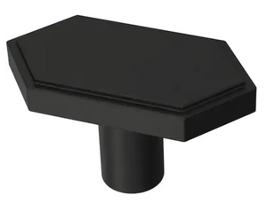 Liberty P43242-FB 1 3/4" Elongated Hex Cabinet Drawer Knob Flat Black Finish Liberty P43242-FB 1 3/4" Elongated Hex Cabinet Drawer Knob Flat Black Finish