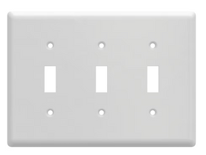 Style Selections W45072-PW Pure White Simple Square Triple Switch Wall Plate Cover Style Selections W45072-PW Pure White Simple Square Triple Switch Wall Plate Cover