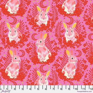 Free Spirit Tula Pink Besties Hop To It Blossom Cotton Fabric By Yard