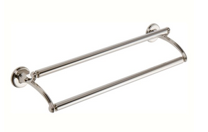 Ginger Designer Bath Circe 24" Double Towel Bar Polished Nickel Ginger Designer Bath Circe 24" Double Towel Bar Polished Nickel