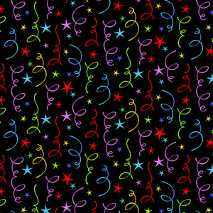Studio E Party Time Confetti Black Cotton Fabric by The Yard Studio E Party Time Confetti Black Cotton Fabric by The Yard