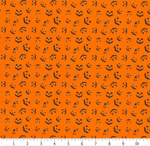 Free Spirit Storybook Halloween Jack-O-Lantern Orange Cotton Fabric by The Yard Free Spirit Storybook Halloween Jack-O-Lantern Orange Cotton Fabric by The Yard