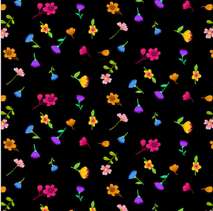 Henry Glass Tree House Tiny Tossed Floral Black Cotton Fabric By Yard Henry Glass Tree House Tiny Tossed Floral Black Cotton Fabric By Yard