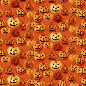 Henry Glass Haunted Village Jack-O-Lantern Pumpkin Fabric by The Yard Henry Glass Haunted Village Jack-O-Lantern Pumpkin Fabric by The Yard