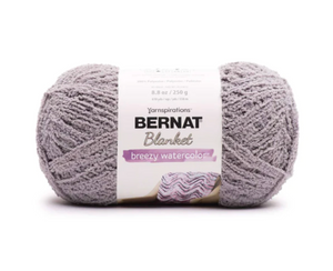 Bernat Blanket Breezy Watercolor Silver 250g Knitting & Crochet Yarn Bernat Blanket Breezy Watercolor Silver 250g Knitting & Crochet Yarn