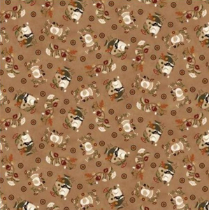 Henry Glass Autumn Spice Novelty Toss Cocoa Cotton Fabric By The Yard Henry Glass Autumn Spice Novelty Toss Cocoa Cotton Fabric By The Yard
