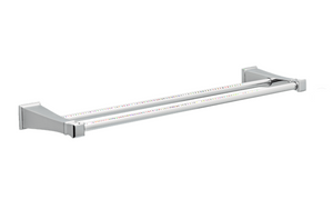 Better Homes & Gardens Chandler 24" Double Towel Bar Polished Chrome Better Homes & Gardens Chandler 24" Double Towel Bar Polished Chrome