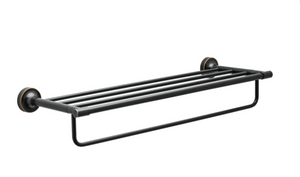 Better Homes & Gardens Bath Holbrook 24" Towel Shelf w/ 1 Bar Oil Rubbed Bronze Finish Better Homes & Gardens Bath Holbrook 24" Towel Shelf w/ 1 Bar Oil Rubbed Bronze Finish