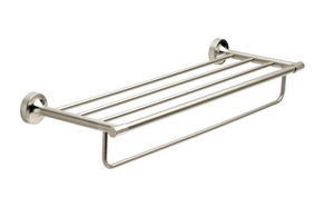 Better Homes & Gardens Bath Safford 24" Towel Shelf w/ 1 Bar Satin Nickel Finish Better Homes & Gardens Bath Safford 24" Towel Shelf w/ 1 Bar Satin Nickel Finish