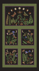 Studio E Dark Forest 24" Panel Dk Chocolate Cotton Fabric by The Panel Studio E Dark Forest 24" Panel Dk Chocolate Cotton Fabric by The Panel