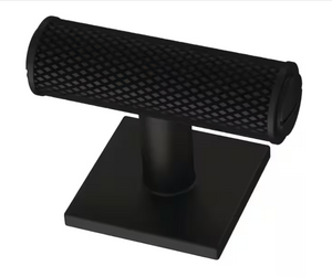 Liberty P40164C-FB 1 5/8" Knurled Industrial Cabinet Knob w/ Backplate Flat Black Liberty P40164C-FB 1 5/8" Knurled Industrial Cabinet Knob w/ Backplate Flat Black