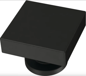 Brainerd P42251W-FB 1 1/8" Square Modern Cabinet & Drawer Knob Matte Black Brainerd P42251W-FB 1 1/8" Square Modern Cabinet & Drawer Knob Matte Black