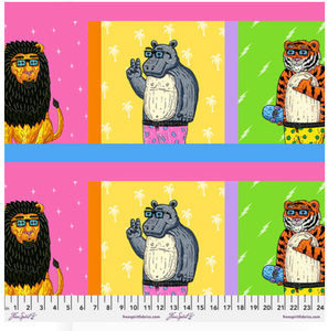 Free Spirit Mulga Tropical Jungle Jams Jungle Dudes Cotton Fabric By The Panel Free Spirit Mulga Tropical Jungle Jams Jungle Dudes Cotton Fabric By The Panel