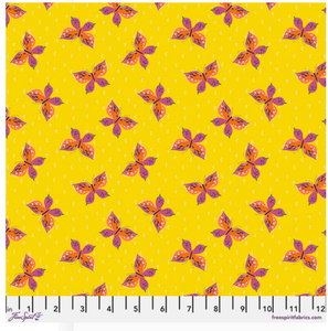 Free Spirit Cori Dantini Summer Love Flit & Fly Yellow Cotton Fabric By The Yard Free Spirit Cori Dantini Summer Love Flit & Fly Yellow Cotton Fabric By The Yard
