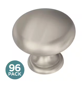 Liberty P46544C-SN-B  1-1/4" Satin Nickel Mushroom Cabinet Knob 96 Pack Liberty P46544C-SN-B  1-1/4" Satin Nickel Mushroom Cabinet Knob 96 Pack
